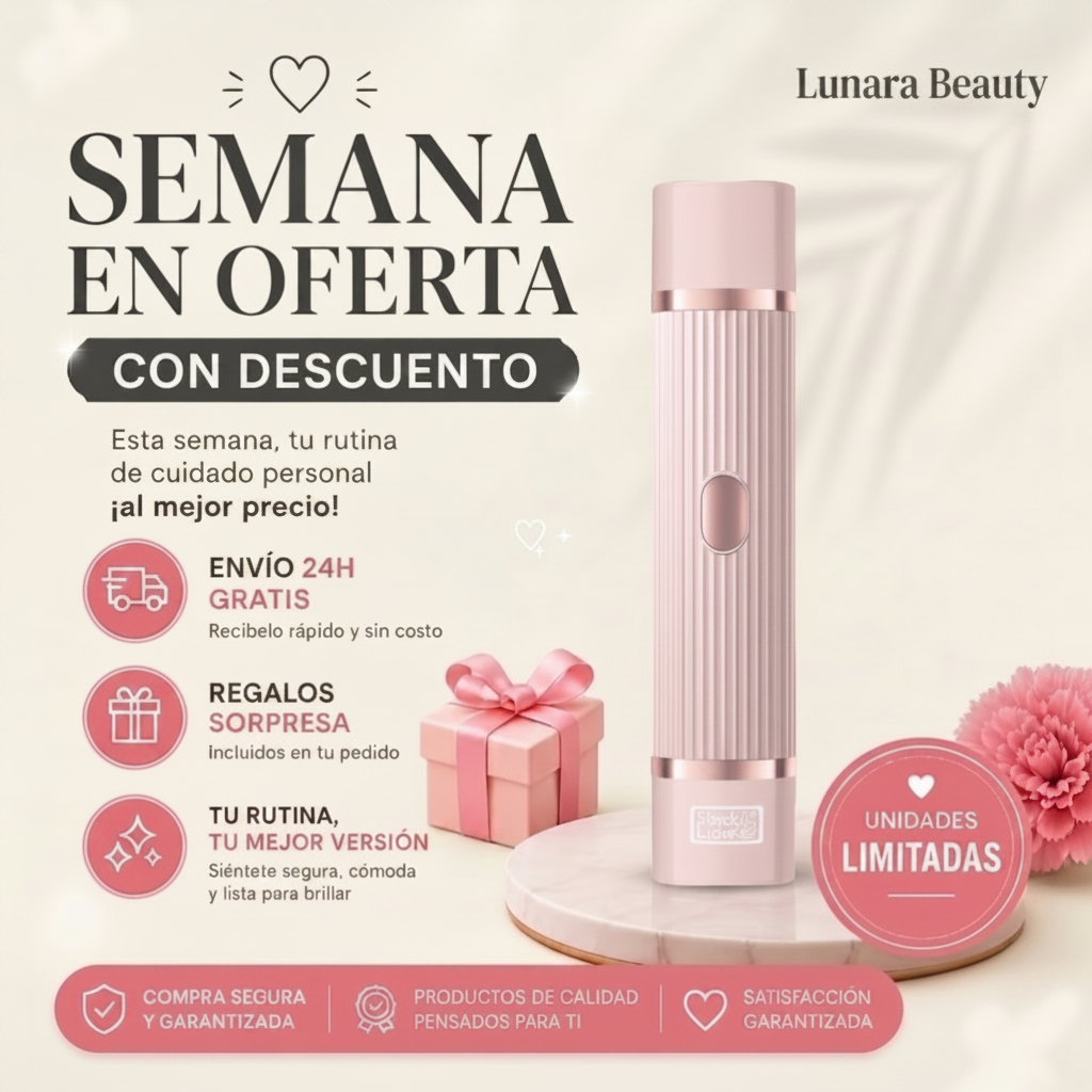 Depiladora Multifuncional 2 en 1: Piel Suave al Instante, Sin Dolor y Sin Irritación